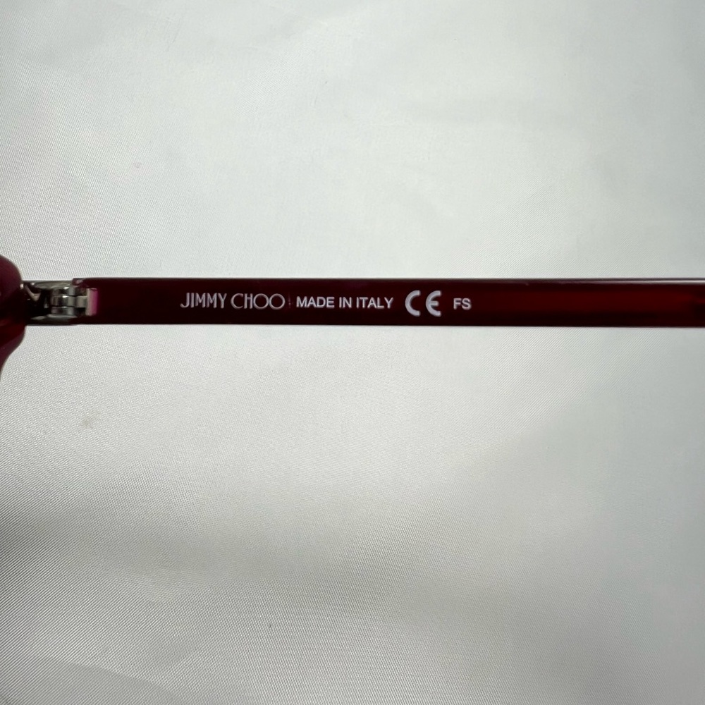 Jimmy Choo Red Square Eyeglasses - Frames Only - Picture 10 of 12